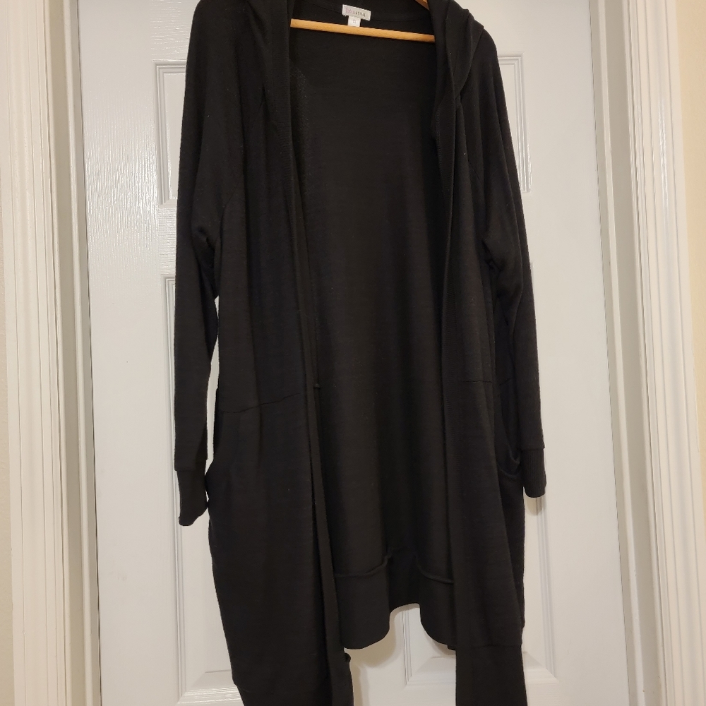 Hooded cardigan